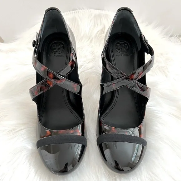NIB Tory Burch Amble Tortoise Criss Cross Pump - Picture 5 of 15